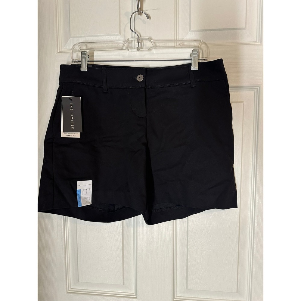 NWT The Limited Womens Black Tailored Shorts Size 10